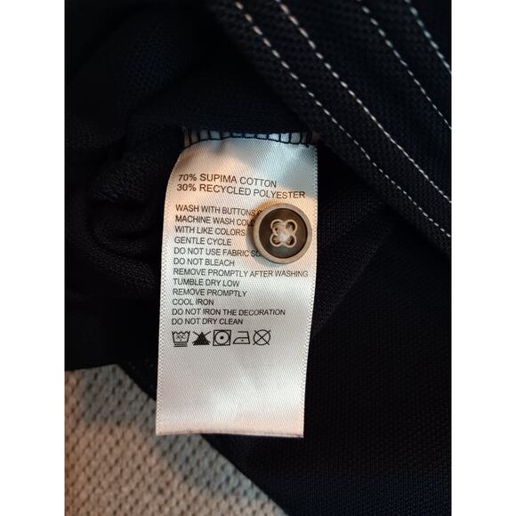 Tommy Bahama Island Zone Polo XL Navy Blue Supima Knit Preppy Casual - Picture 7 of 14